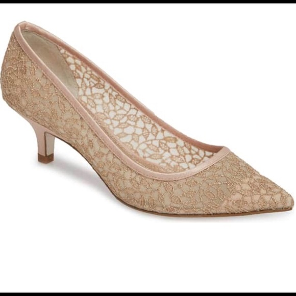adrianna papell lois lace evening pumps